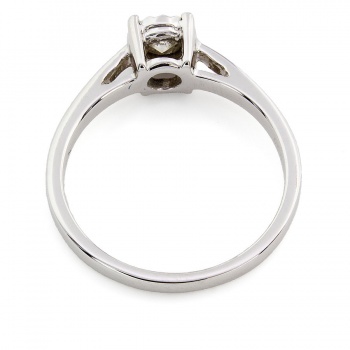 9ct white gold Diamond 20pt solitaire Ring size L½